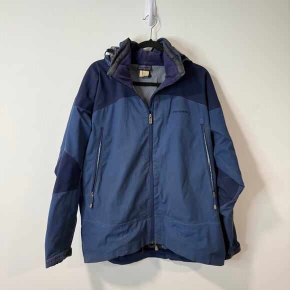 Patagonia Men's Vintage Ski Jacket Full Zip Hooded Waterproof Blue Large - Picture 1 of 14